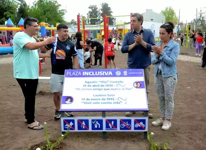 Nueva plaza inclusiva barrio Sarmiento