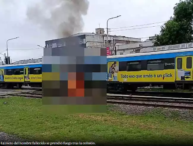 accidente formación del Tren Sarmiento