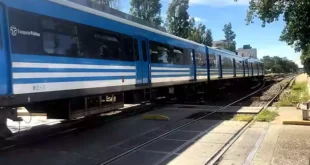 Tren Sarmiento con recorrido alterado